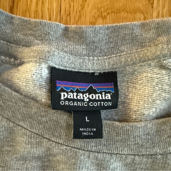 Patagonia Tide Ride Graphic Lightweight Gray Crew Sweatshirt Men’s Size Large - Picture 3 of 7